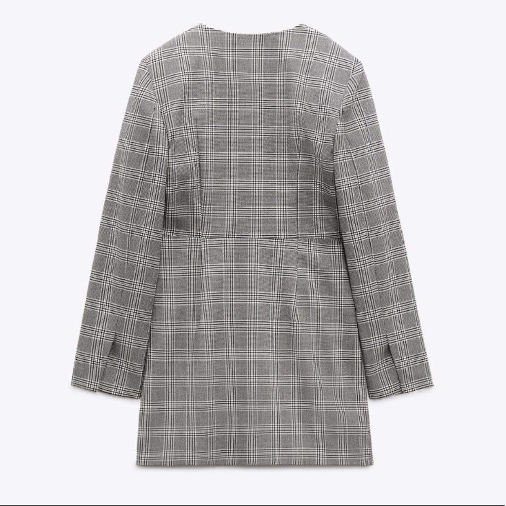NEW! Zara Plaid Blazer Dress - Picture 2 of 13